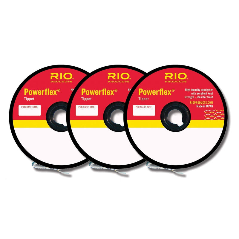 Rio Powerflex Fly Fishing Line Multi Weight Tippet 3Pack 30 Yard Spools 3x-4x-5x - BeesActive Australia