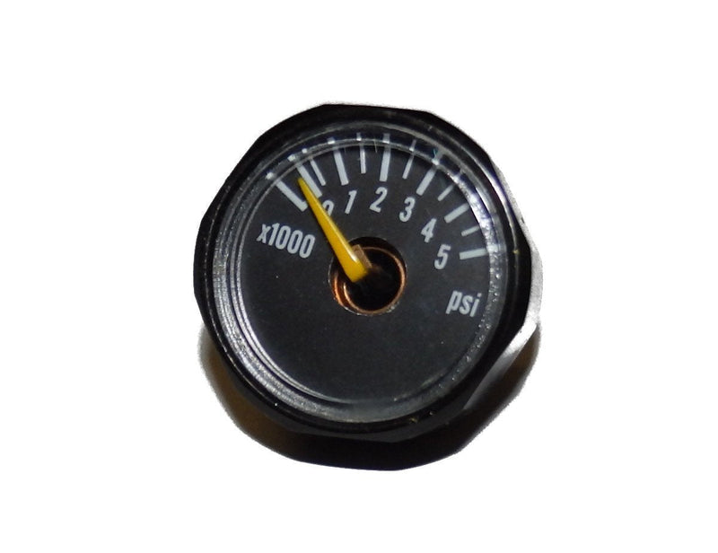 [AUSTRALIA] - Captain O-Ring 5000 PSI Gauge for Paintball Air Tank (5k Gauge Black, Compatible with 3k and 4.5k Tanks) 