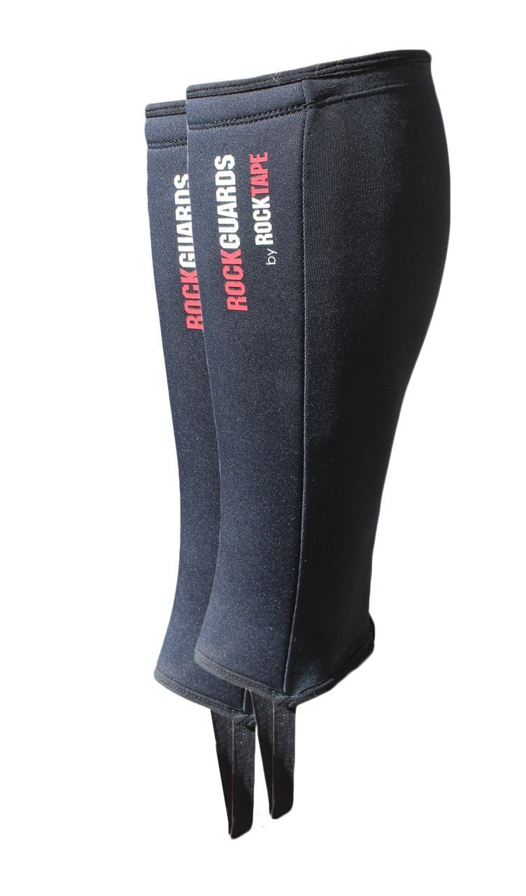 RockTape Rock Guards, Leg Compression Sleeves for Working Out and Injury Prevention, Protection Shin Guards (2 Sleeves) Black Small - BeesActive Australia