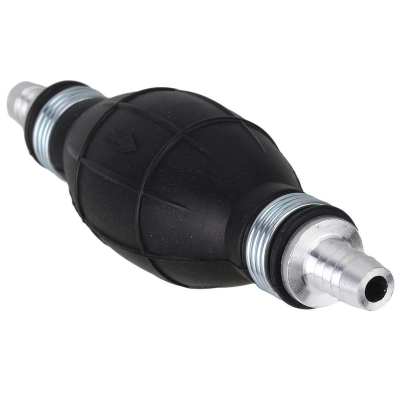 [AUSTRALIA] - RDEXP Black 10mm Rubber and Metal One Way Valve Fuel Line Hand Primer Bulb for Marine Boats Parts 
