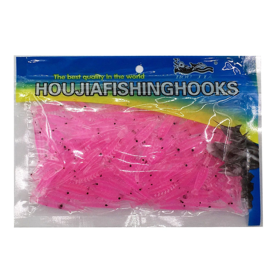 [AUSTRALIA] - Wild.life 4.8cm 50pcs/lot Pink Trout Bass Crappie Scented Micro Shrimp Lures New 