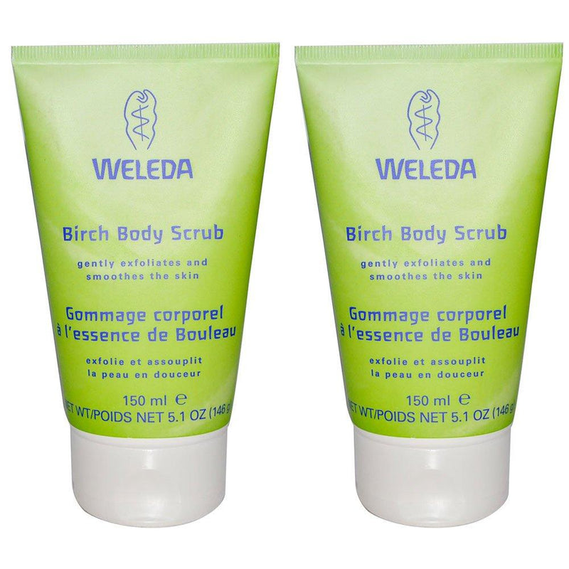 Weleda Birch Body Scrub, Organic Exfoliating Body Wash, 5 Oz. Each (Pack of 2) - BeesActive Australia