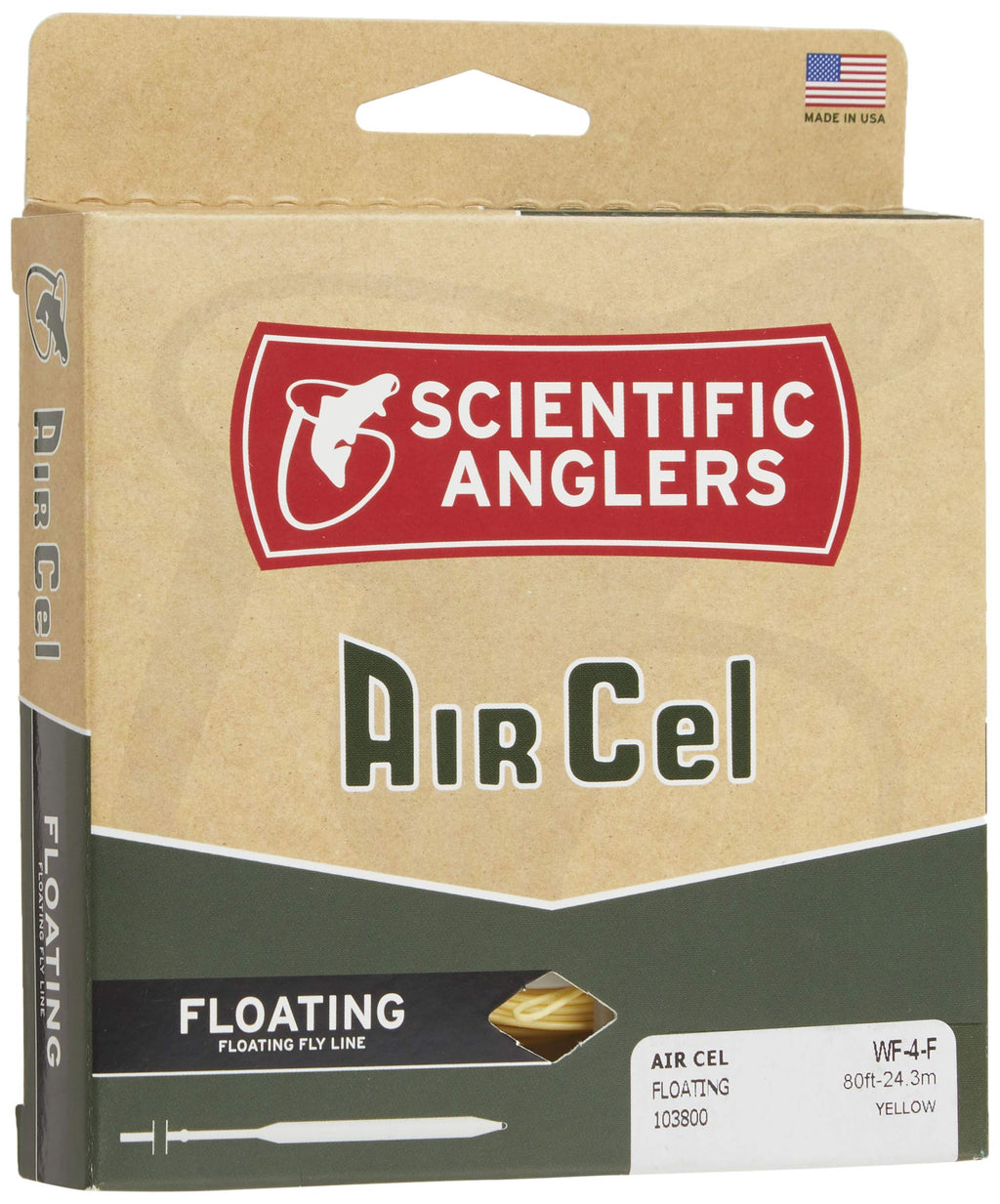 Scientific Anglers Air Cel Floating Lines Yellow WF- 4-F - BeesActive Australia