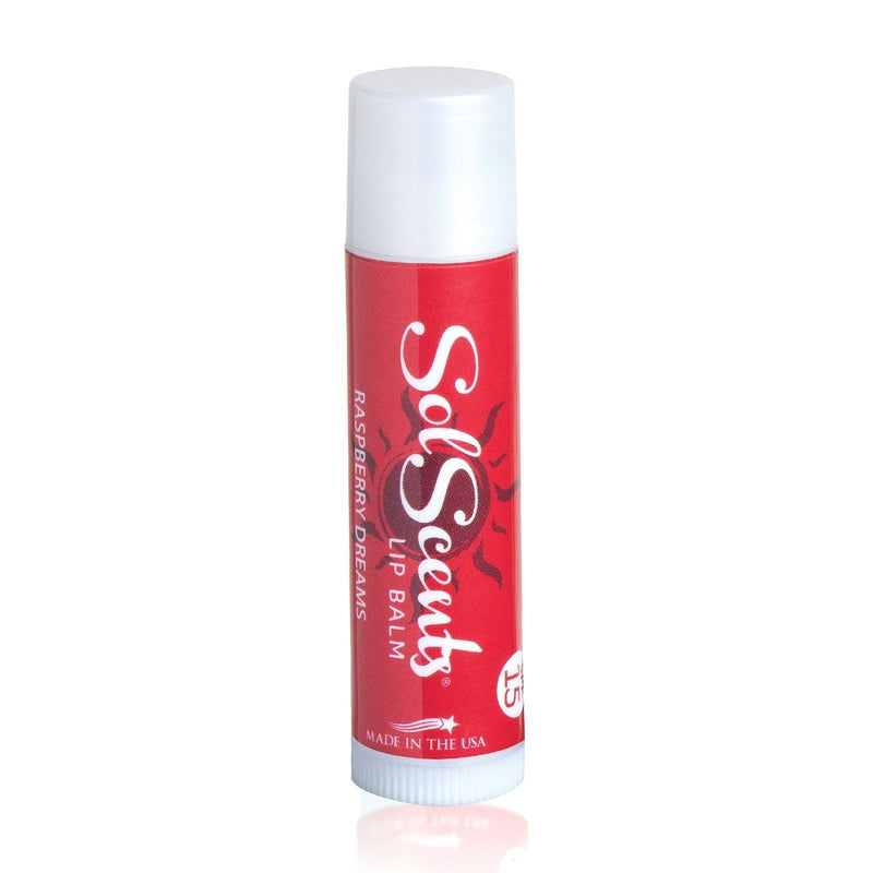 SolScents Lip Balm, Rasberry Dreams, SPF 15, made in the USA with Certified Organic oils Raspberry Dreams - BeesActive Australia