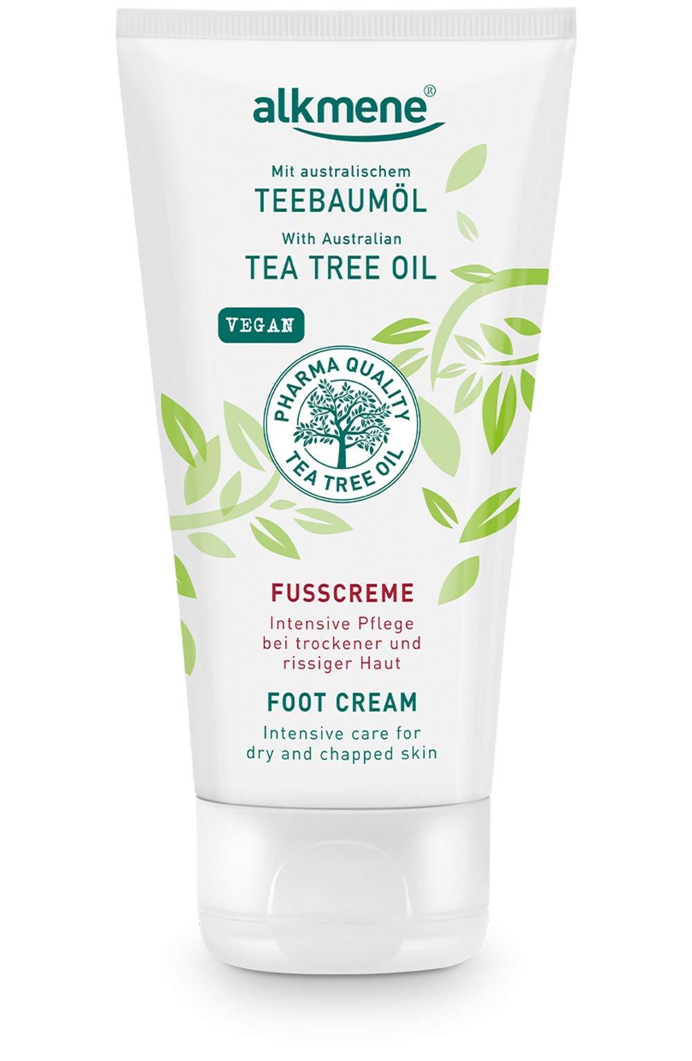 Alkmene Intensive Foot Cream Repairing Dry and Cracked Skin, Antifungal Cream Reducing Perspiration & Odors with Tea Tree Oil, Healing Rough Callused Sore Heels with Shea Butter for Soft Feel 100 ml - BeesActive Australia
