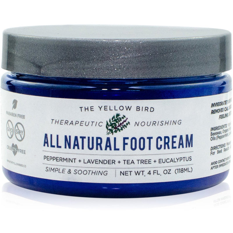 All Natural Foot Cream. Antifungal, Organic, Moisturizing Ingredients for Dry Cracked Heels, Callused Feet, Athletes Foot Balm. Natural Anti Fungal Soft Foot Care with Tea Tree, Peppermint Essential Oils - BeesActive Australia