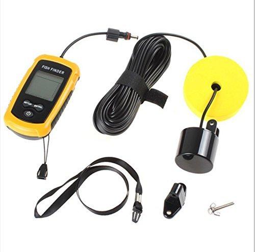 [AUSTRALIA] - Best Portable Handheld Fish Finder Portable Fishing Kayak Fishfinder Fish Depth Finder Fishing Gear with Sonar Transducer and LCD Display 