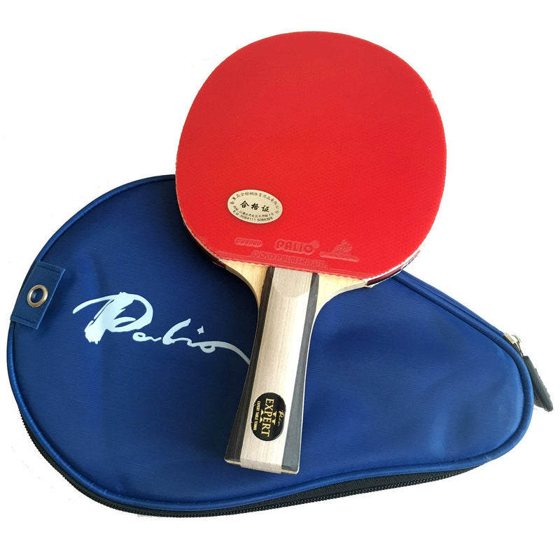 [AUSTRALIA] - Palio Expert 2.0 Table Tennis Racket & Case - ITTF Approved - Flared - Intermediate Ping Pong, Racket, Paddle 