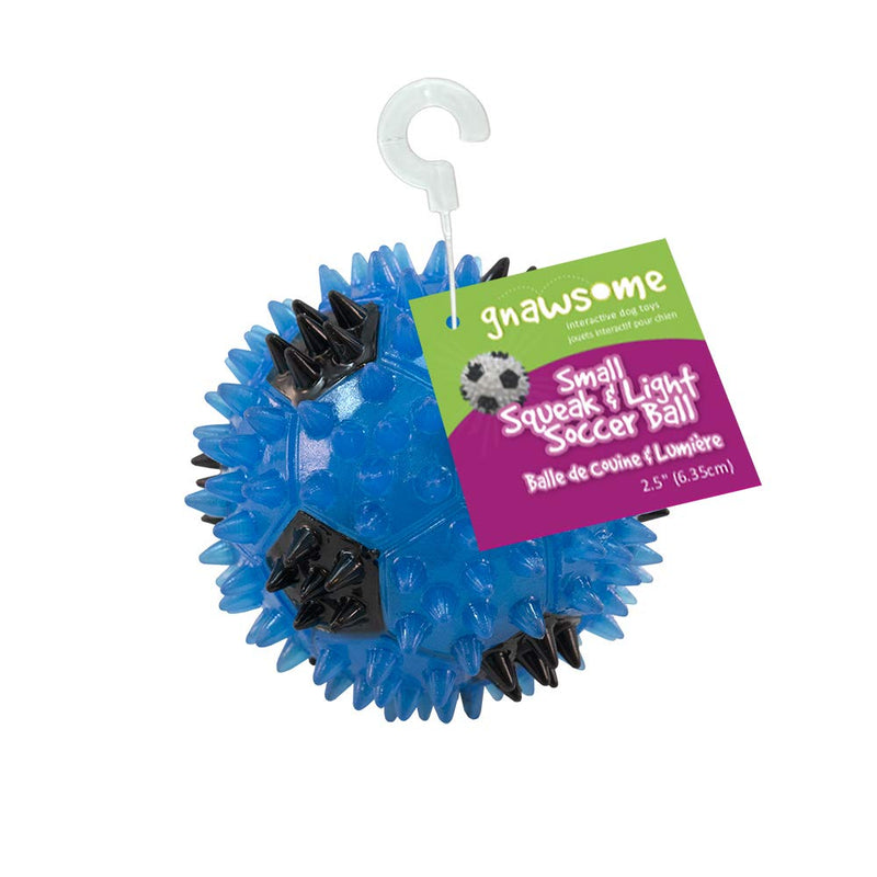2.5” Squeak & Light Soccer Ball Dog Toy - Small, Promotes Dental and Gum Health for Your Pet, Colors Will Vary Multicolor - BeesActive Australia