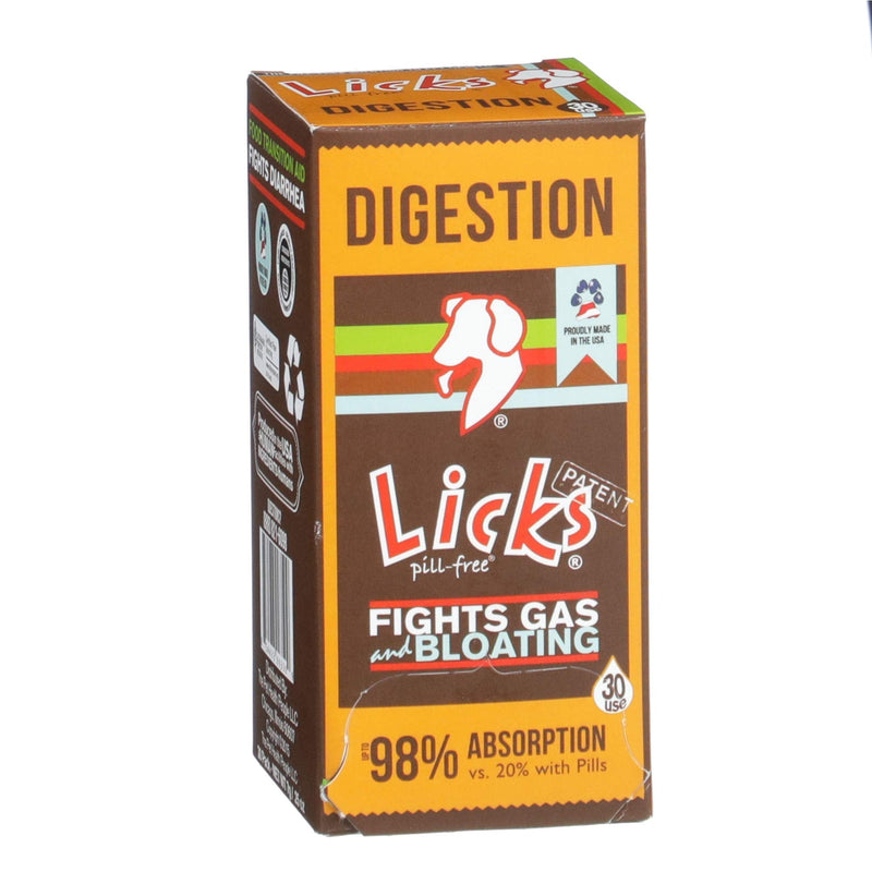 Licks Pill Free Dog Digestion - Dog Gut Health and Gas Relief - Bloating Relief and Digestion Supplement for Dogs - Dog Health Supplies - Gel Packets 30 Use - BeesActive Australia