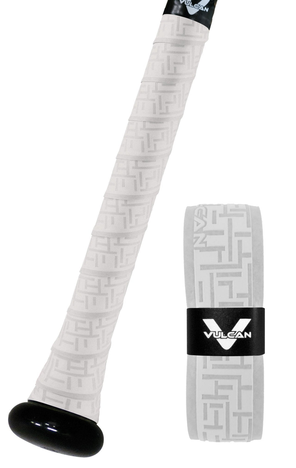 [AUSTRALIA] - Vulcan Bat Grip, Vulcan 1.75mm Bat Grip, White 