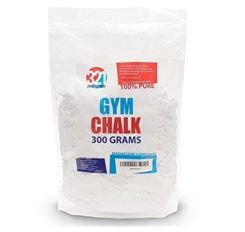 [AUSTRALIA] - 321 STRONG 300 Gram (10.58 oz) Loose Gym Chalk - for Weightlifting, Rock Climbing, Kettlebells, and Gymnastics Chalk White 