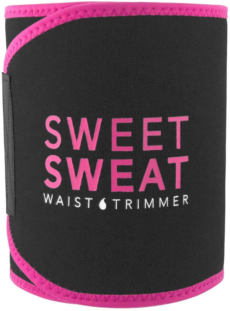 Sweet Sweat Waist Trimmer, by Sports Research - Waist Trainer for Women & Men - Sweat Band Belt - Faja para Hacer Ejercicios Medium Pink - BeesActive Australia