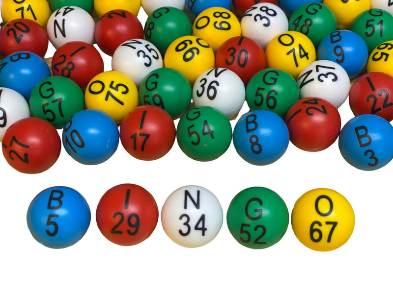 MR CHIPS Easy Read 7/8" Bingo Balls with Fade and Scratch Resistant Large Numbers and Large Letters That Will Never Rub Off 1-Pack - BeesActive Australia