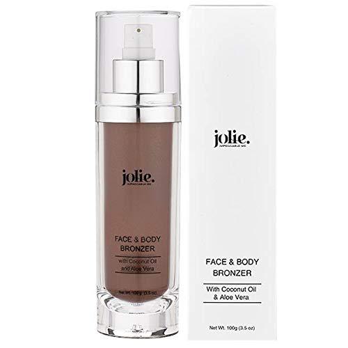 Jolie Face & Body Bronzer With Coconut Oil & Aloe Vera - Subtle Shimmer 100g - BeesActive Australia