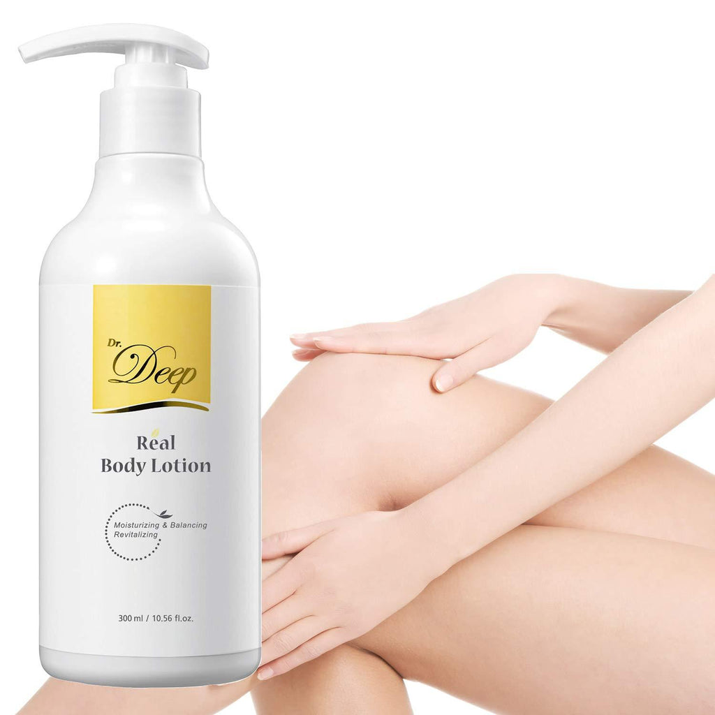 Dr.Deep Real Body Lotion 10.56 fl.oz | Natural Body Cream for Dry Skin | Moisturizing Cream for Dry Skin | Cracked Skin Repair Cream Moisturizer | Dry Skin Cream | Body Lotion for Dry Skin - BeesActive Australia