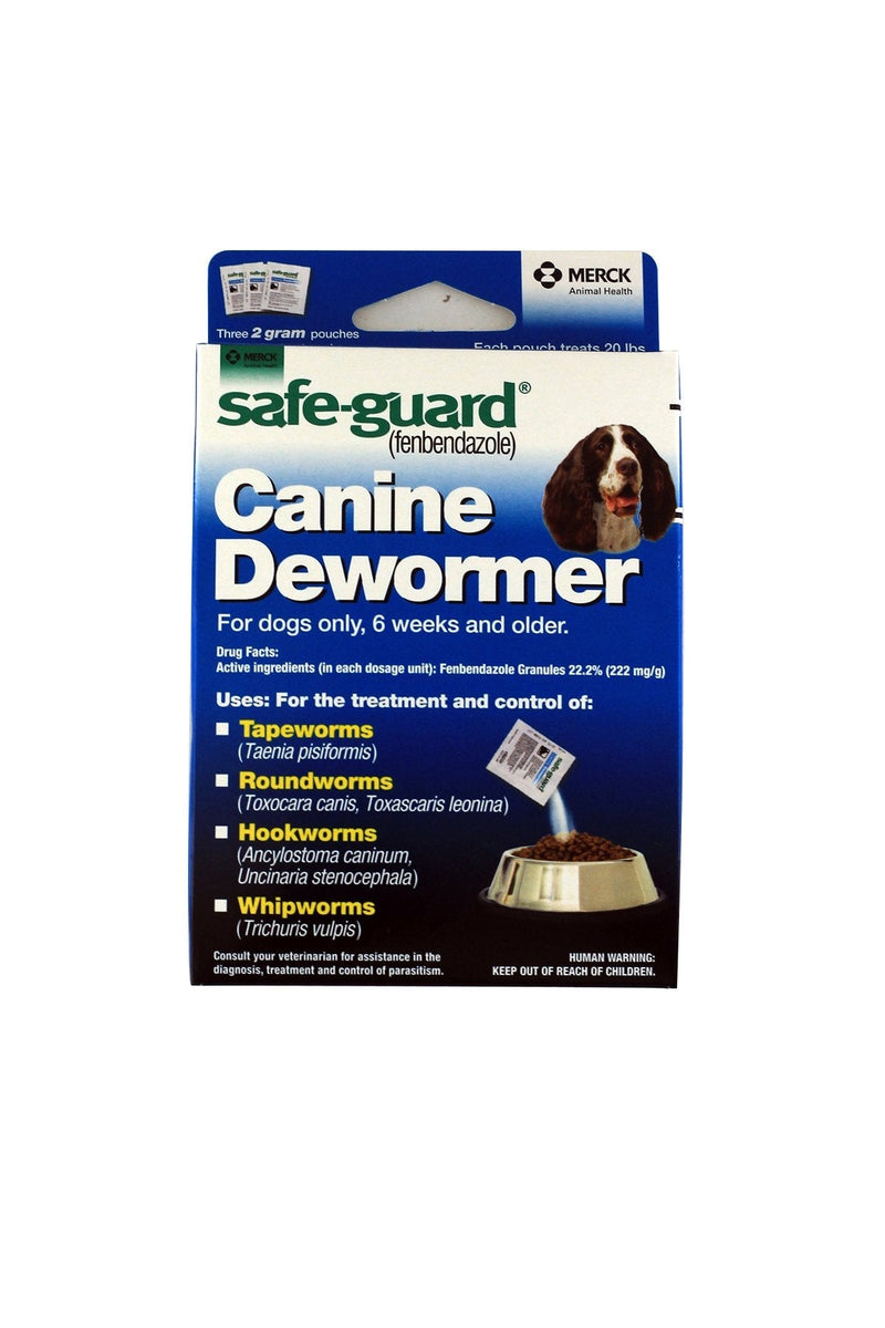 Safe-Guard Canine Dewormer For Dogs Only, 6 Weeks and Older, 9 Pouches Total(3 Packages with 3 Pouches each) - BeesActive Australia