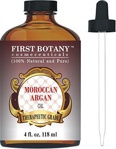 Moroccan Organic Argan Oil for Hair, Skin, Face, Nails, Cuticles & Beard 4 fl. oz. - Best Anti-Aging, Anti-Wrinkle, Triple Extra Virgin & Cold Pressed Moisturizer - BeesActive Australia