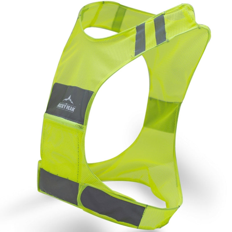 The Rocky Peak New Best Reflective Running Vest w/Pocket - #1 Recommended Safety Gear - Great for Biking, Cycling, Walking for Men & Women (Small-Large) Small - BeesActive Australia