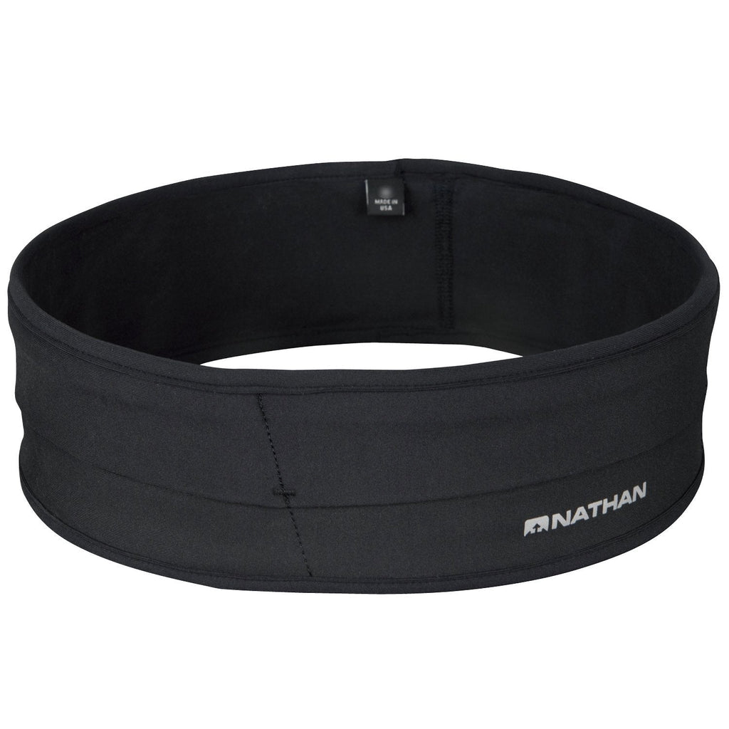 [AUSTRALIA] - Nathan Hipster Running Belt – Waist Pack Bounce Free and Lightweight. Runners Fanny Pack. Men and Women. iPhone / Samsung / Galaxy / Android and more. Black Medium 