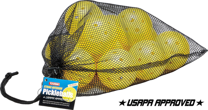 [AUSTRALIA] - Tourna Strike Outdoor Pickleballs (12 Pack) - USAPA Approved 12 Pack 