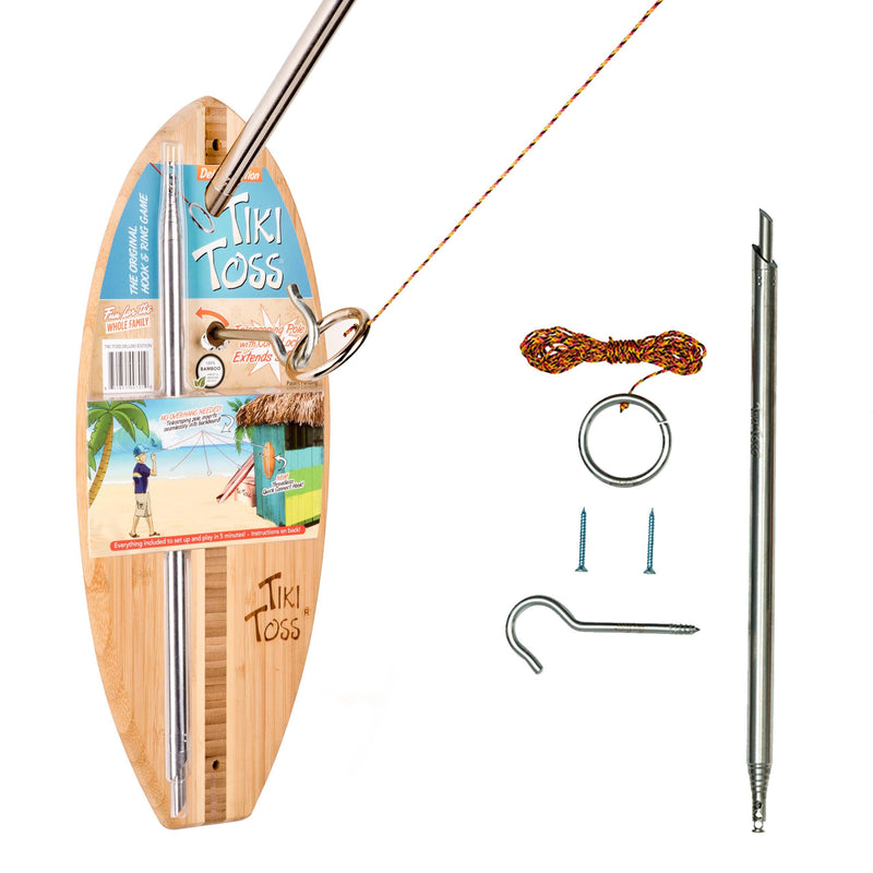 Tiki Toss Ring Toss Game for Adults & Kids - Deluxe, Outdoor or Indoor Original - BeesActive Australia