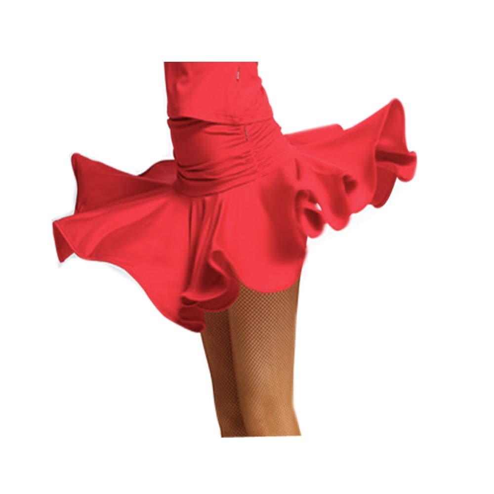 [AUSTRALIA] - Motony Women Dance Dress New Style Latin Dance Costume Latin Dance Skirt Red Medium 