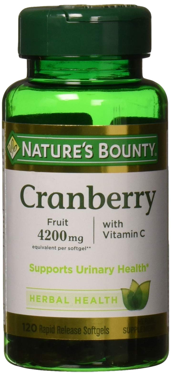 Nature's Bounty Cranberry Fruit 4200 mg, Plus Vitamin C, 120 Softgels (Pack of 2) - BeesActive Australia