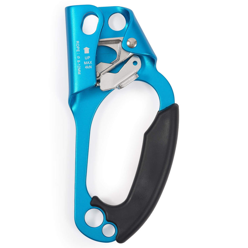 EPIC PEAK Right Hand Ascender - Strong Climbing Equipment with Ergonomic Rubber Handle and Steel Cam - Best Used with 8-12mm Rope - Sport Climber, Arborist, and Mountaineering Safety Tool with Decal - BeesActive Australia