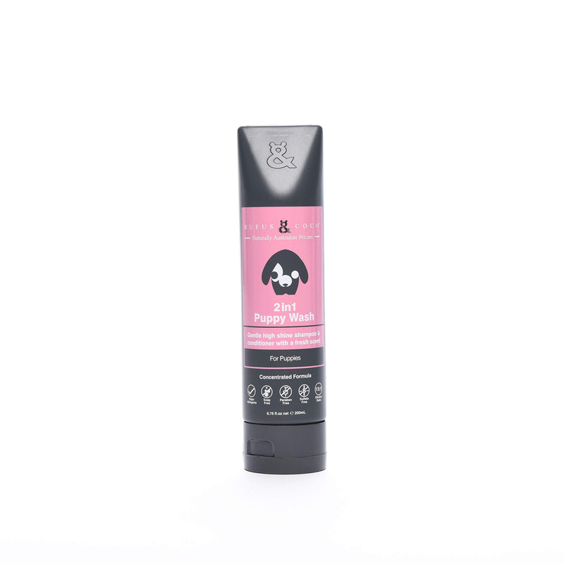 Rufus & Coco New Natural Dog and Puppy Shampoo and Conditioner | Sulfate & Paraben Free | pH Balanced, Hypoallergenic Fresh Fragrance | Safe for Cats and Dogs Puppies - BeesActive Australia