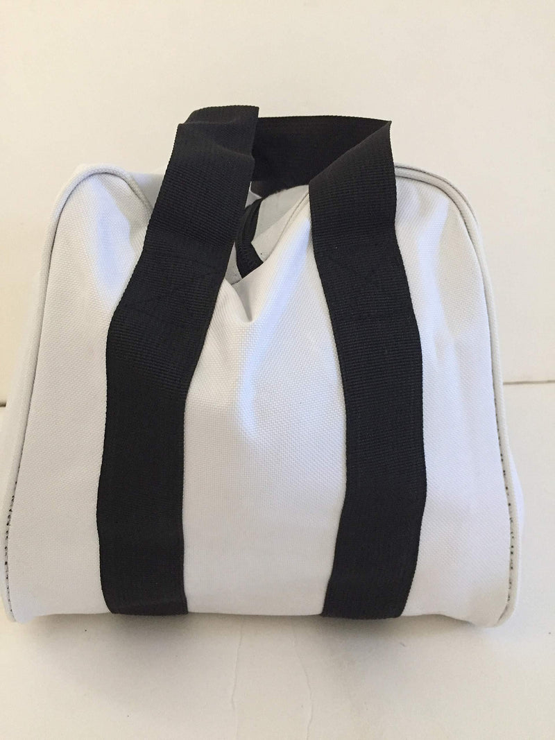 [AUSTRALIA] - New Premium Quality - Extra Heavy Duty Nylon Bocce Bag (6 of 7) - White with Black Handles 