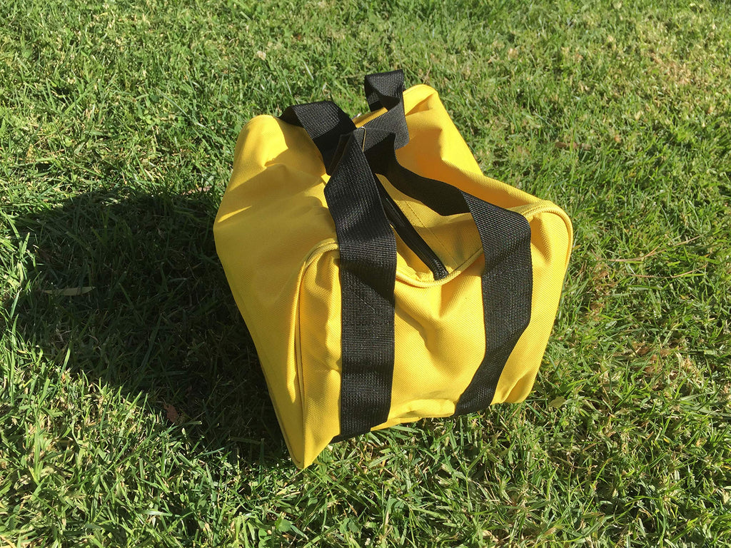 [AUSTRALIA] - New Premium Quality - Extra Heavy Duty Nylon Bocce Bag (5 of 7)- Yellow with Black Handles 