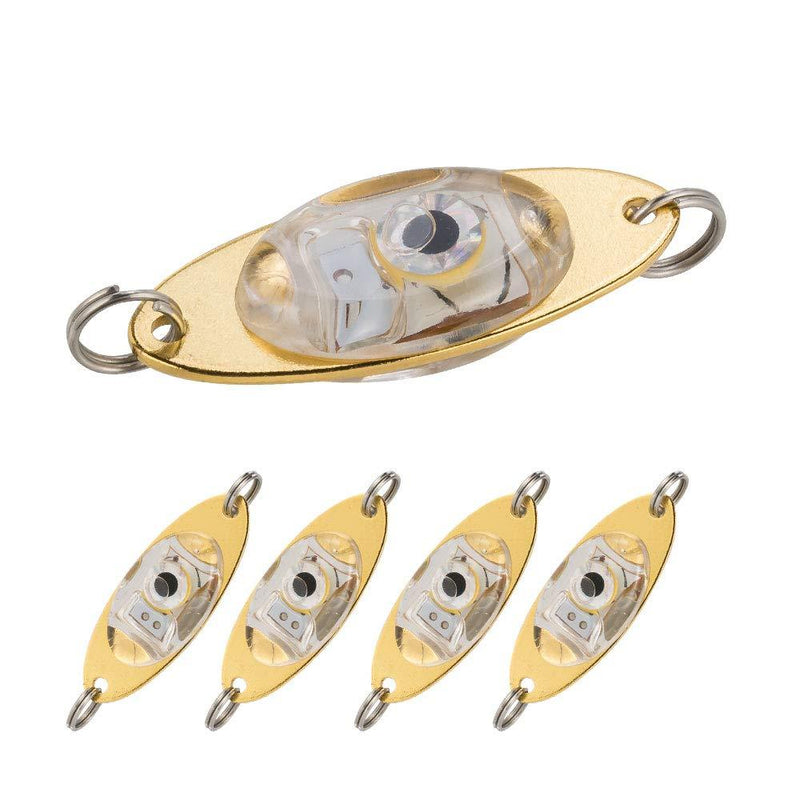 [AUSTRALIA] - Dr.Fish LED Fishing Lures Kit Deep Drop Fishing Lights LED Fishing Spoons Underwater Flasher Diamond Lights Trolling Lures Halibut Rig Spoon (pack of 5) 