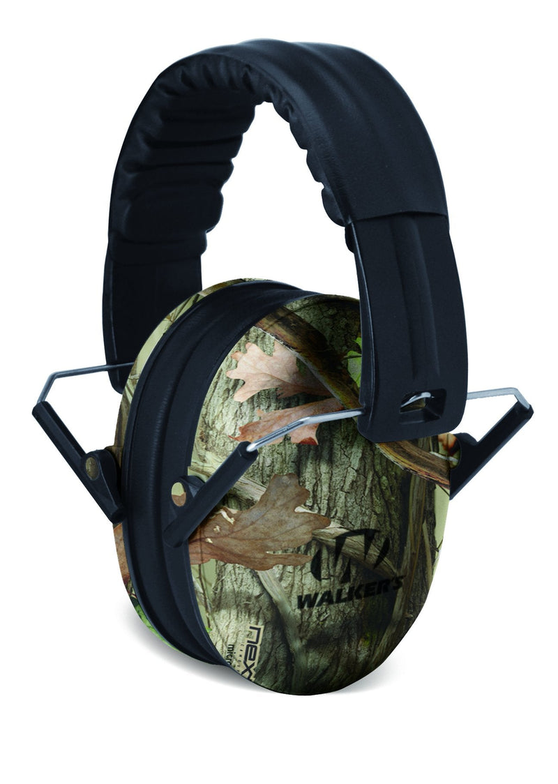 Walker's Youth Children’s Low Profile Padded Headband Adjustable Folding Noise-Reducing Hearing Protection Earmuffs Camo - BeesActive Australia
