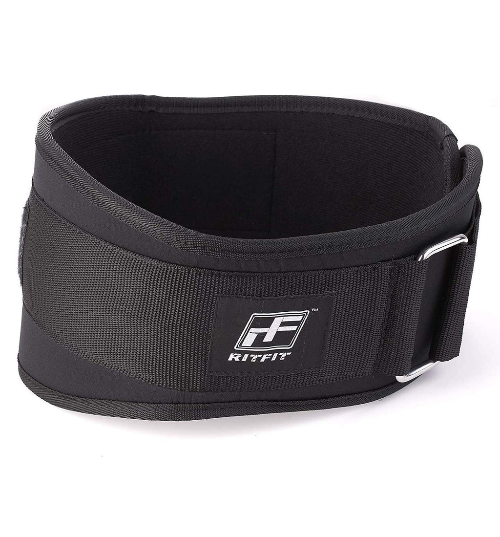 RitFit Weight Lifting Belt - Great for Squats, Clean, Lunges, Deadlift, Thrusters - Men and Women - 6 Inch - Multiple Color Choices - Firm & Comfortable Lumbar Support Black M(30-36'') - BeesActive Australia