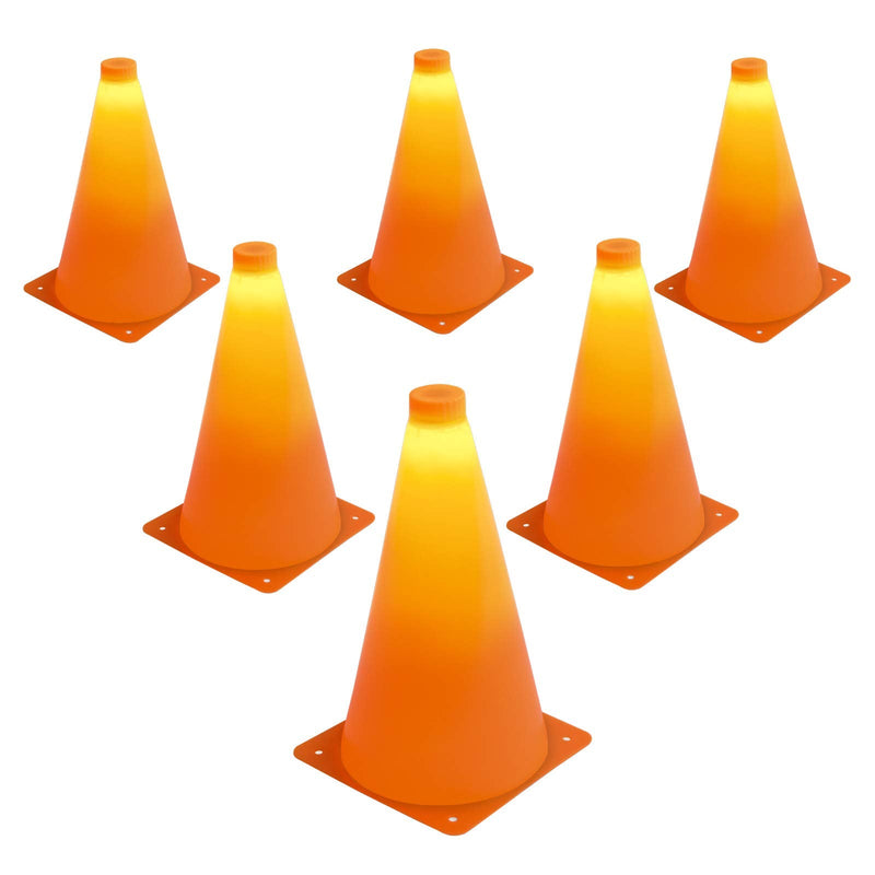 GoSports LED Light Up Sports Cones (6 Pack), 9" - BeesActive Australia