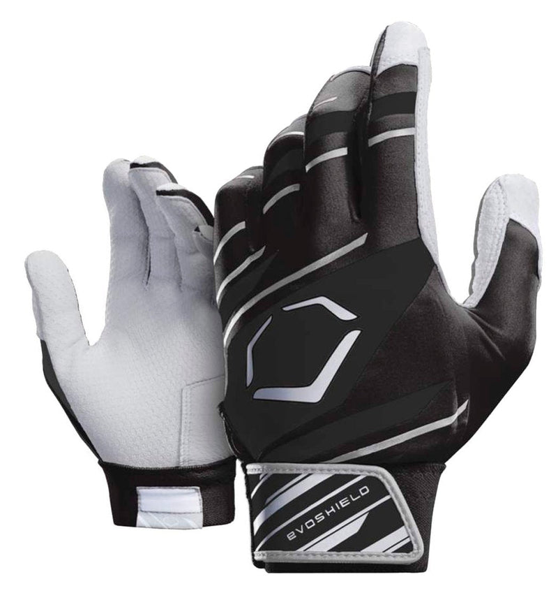 [AUSTRALIA] - EvoShield Youth Protective Batting Gloves 2.0 (Speed Stripe Black/Black/Grey, YOUTH Medium) 