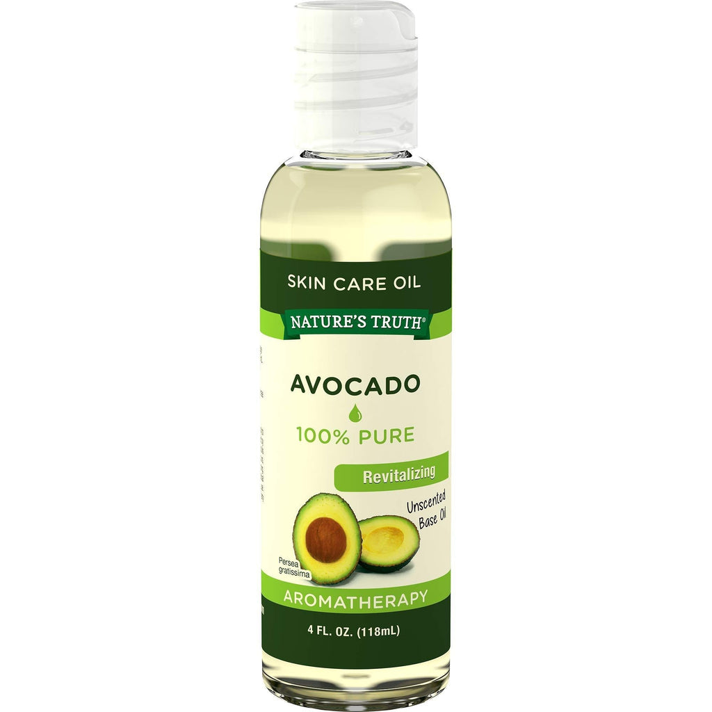 Nature's Truth Cold Pressed Skin Care Base Oil, Avocado, 4 Fluid Ounce 4 Fl Oz (Pack of 1) - BeesActive Australia