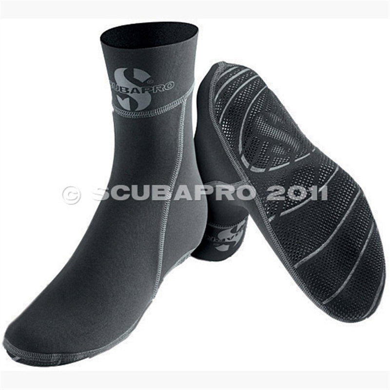 [AUSTRALIA] - Scubapro Hybrid Dive Sock, 2mm, Black, US 6/EU 37-38/UK 5 