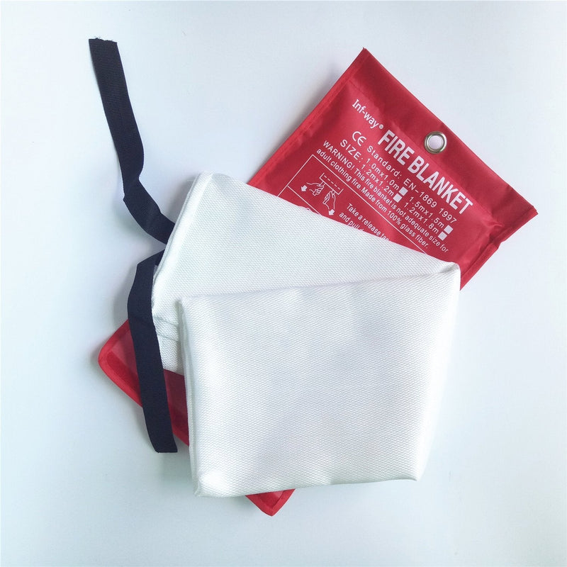 Inf-way Fire Blanket, Fiberglass Fire Flame Retardent Emergency Surival Fire Shelter Safety Cover S 39.3''x39.3'' - BeesActive Australia