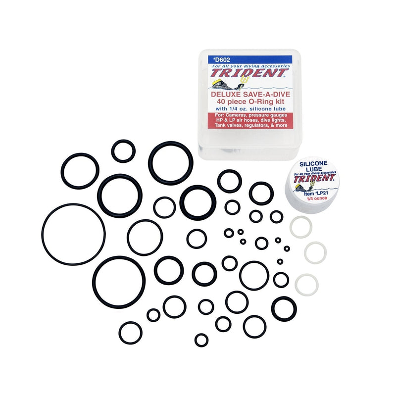 Trident Deluxe Save-A-Dive O-Ring Kit for Scuba Diving Tank Valves ...