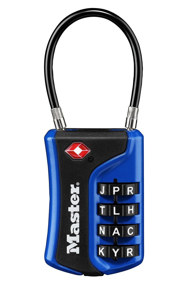 Master Lock 4697DWD Set Your Own Word Combination TSA Approved Luggage Lock, 1 Pack, Assorted Colors - BeesActive Australia