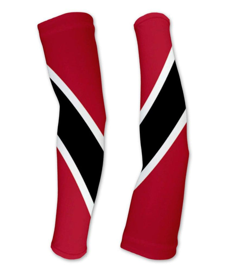 [AUSTRALIA] - Trinidad And Tobago Flag Compression Arm Sleeves UV Protection Unisex - Walking - Cycling - Running - Golf - Baseball - Basketball Medium 