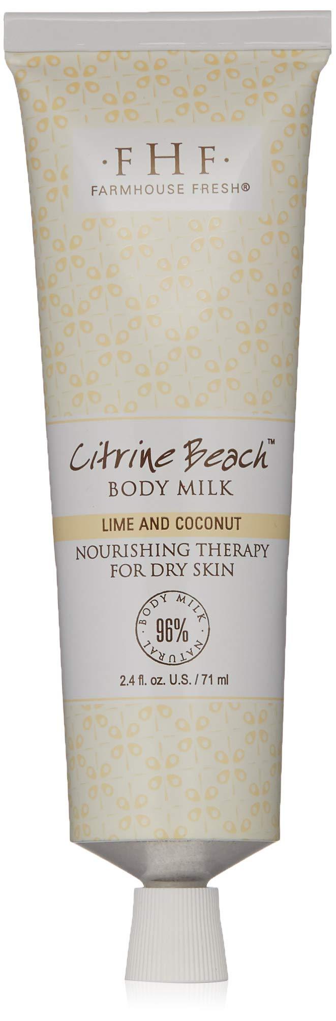 FarmHouse Fresh Citrine Beach Body Milk Travel Lotion, 2.4 Fl Oz - BeesActive Australia