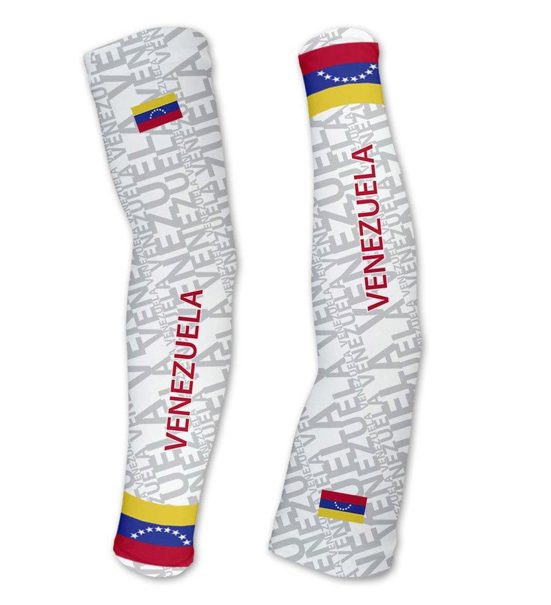 Venezuela ScudoPro Compression Arm Sleeves UV Protection Unisex - Walking - Cycling - Running - Golf - Baseball - Basketball X-Large - BeesActive Australia