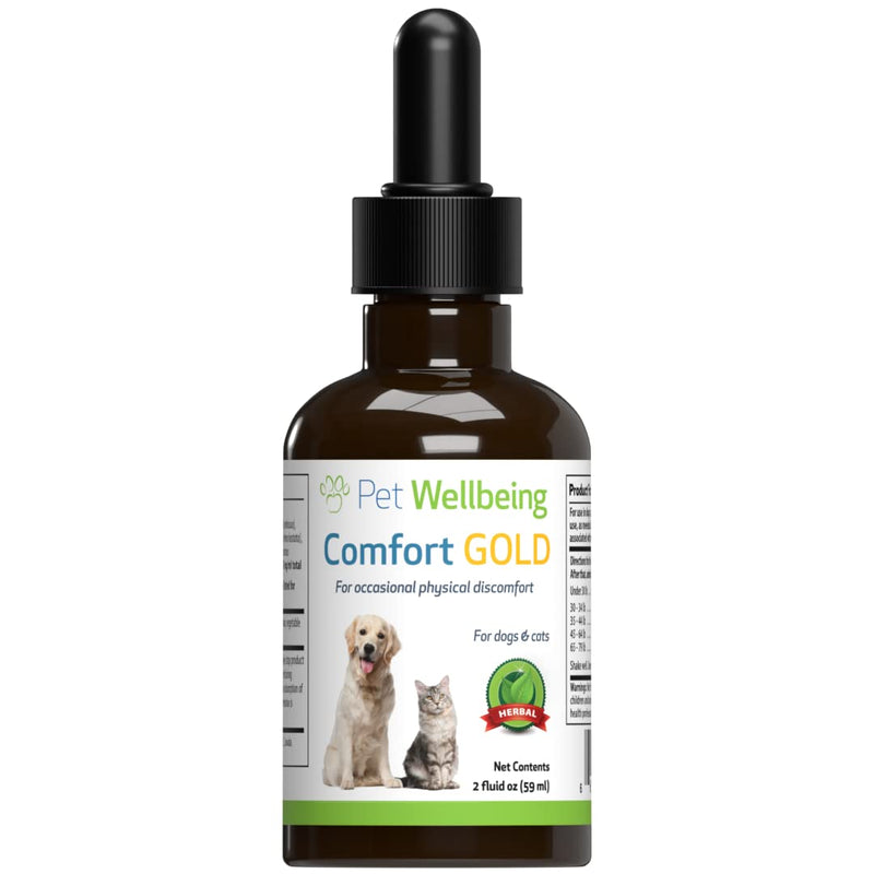 Pet Wellbeing Comfort Gold for Dogs - Natural Pain Relief for Canines - 2 oz (59ml) - BeesActive Australia