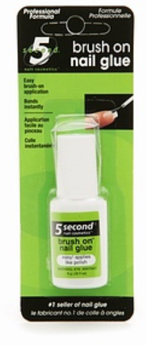 5 Second Nail Brush On Nail Glue, 6-Gram - BeesActive Australia
