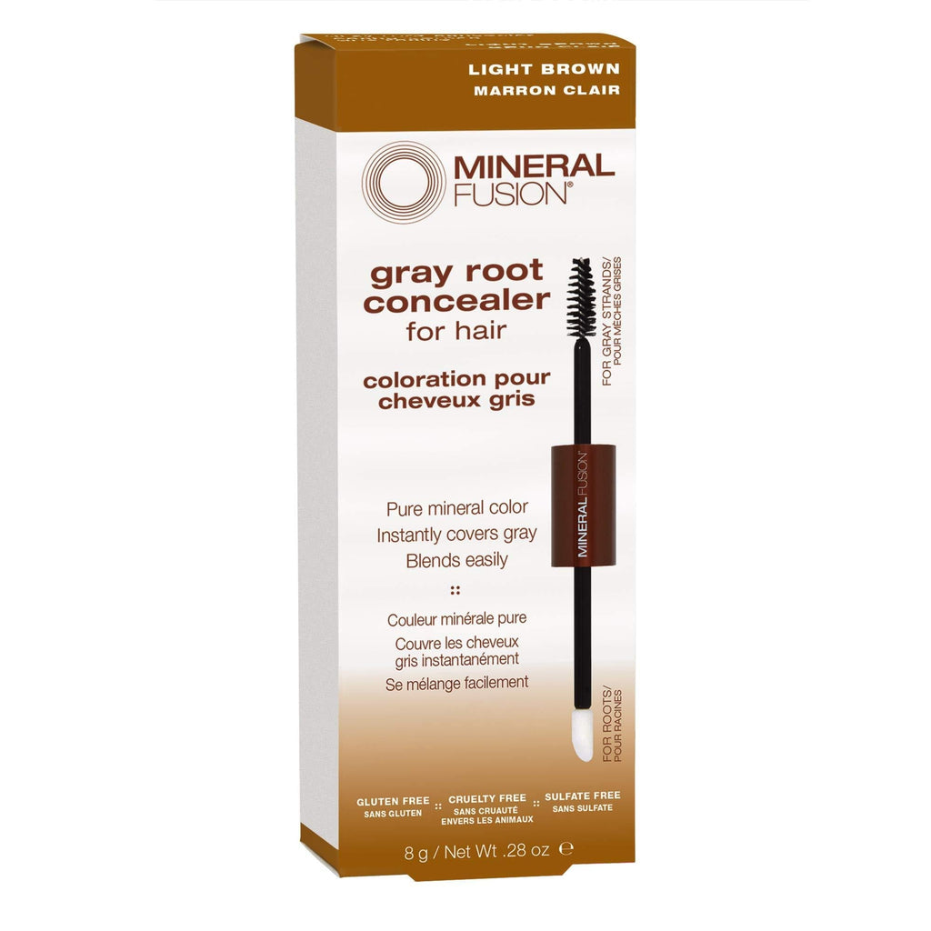 Mineral Fusion Gray Root Concealer for Hair Light Brown, 0.28 Ounce (Packaging May Vary) 0.28 Ounce (Pack of 1) - BeesActive Australia