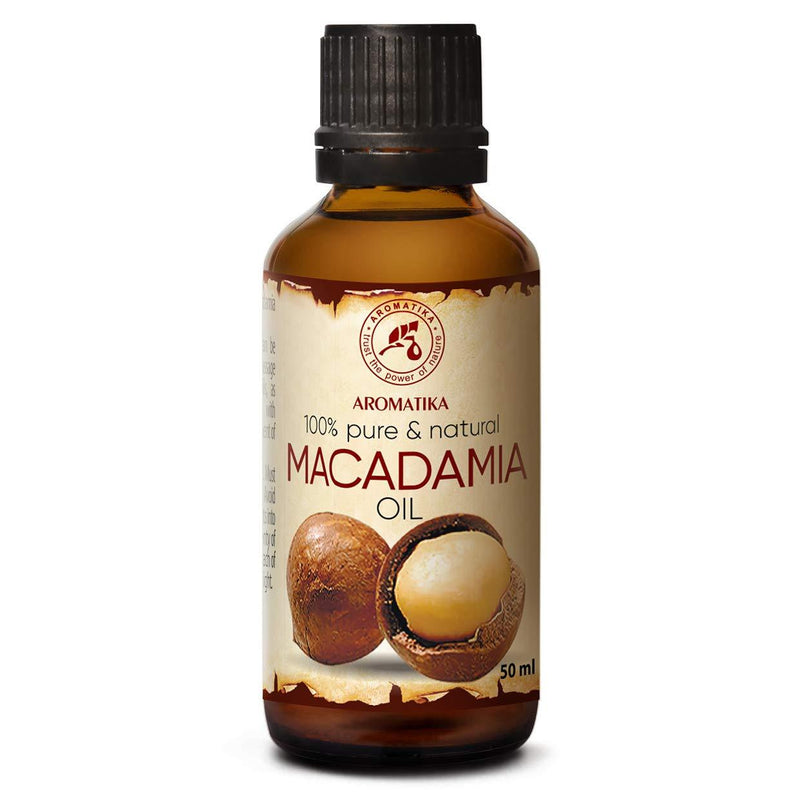 Macadamia Oil 1.7 oz - Cold Pressed - Macadamia Integrifolia - South Africa - 100% Pure & Natural Macadamia Nut Oils - Benefits for Hair - Body - Skin Care - Massage 1.7 Ounce - BeesActive Australia