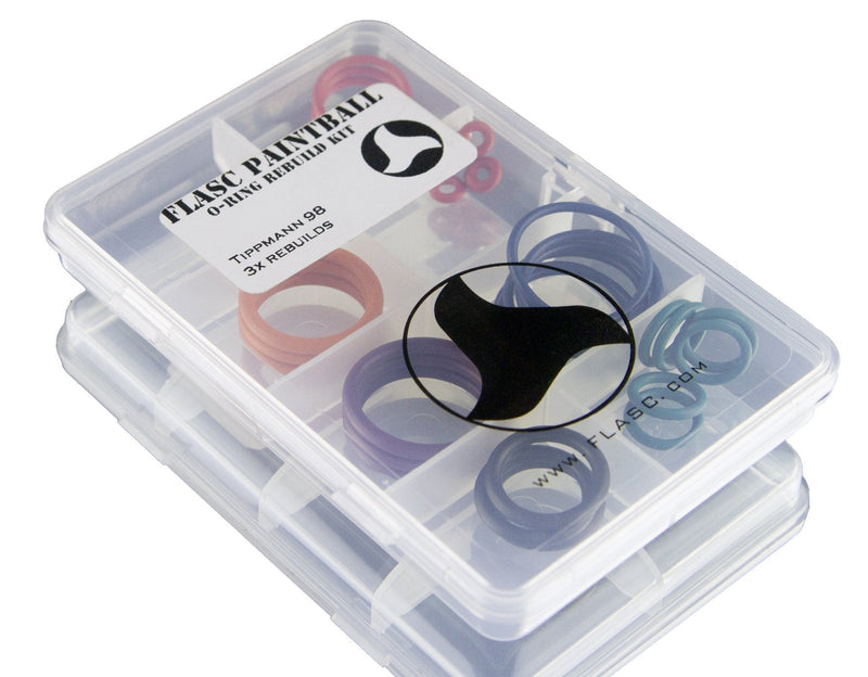 [AUSTRALIA] - Flasc Paintball Tippmann 98 3X Color Coded Paintball o-Ring Rebuild kit 